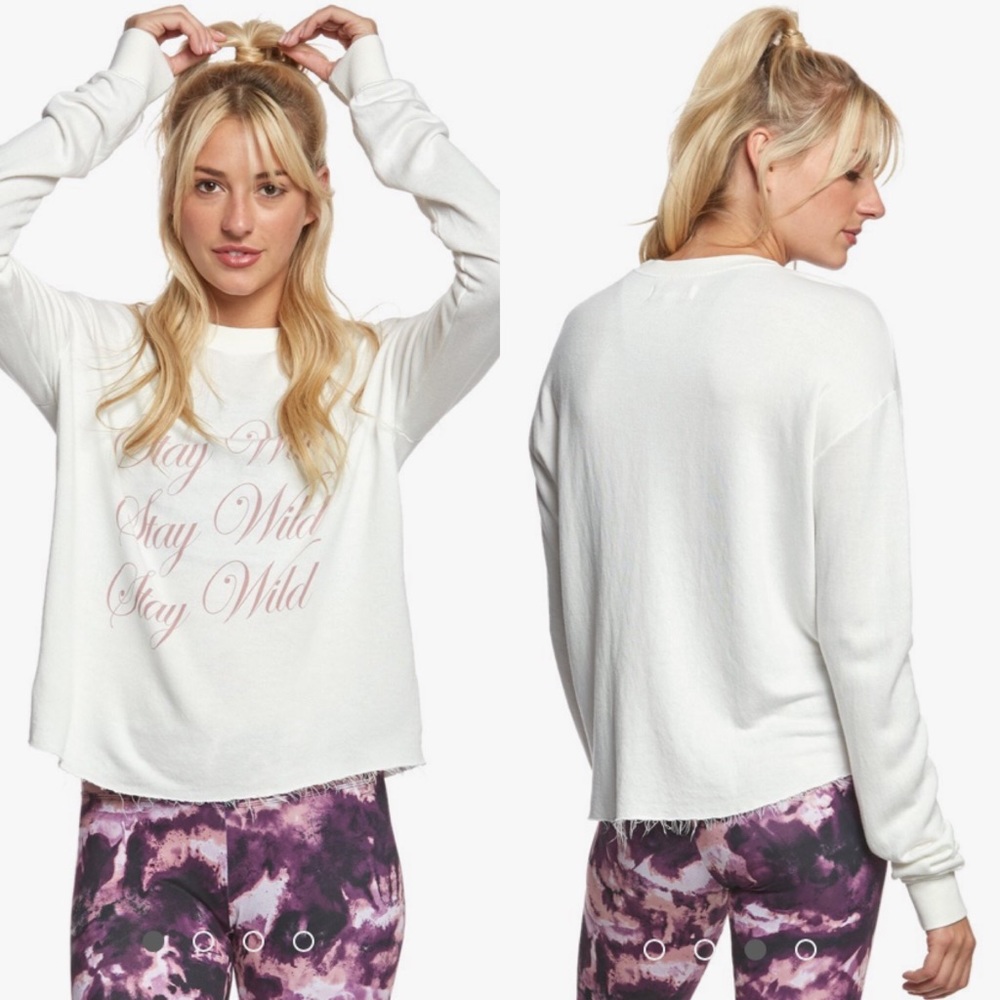Spiritual Gangster Stay Wild Cropped Sweatshirt